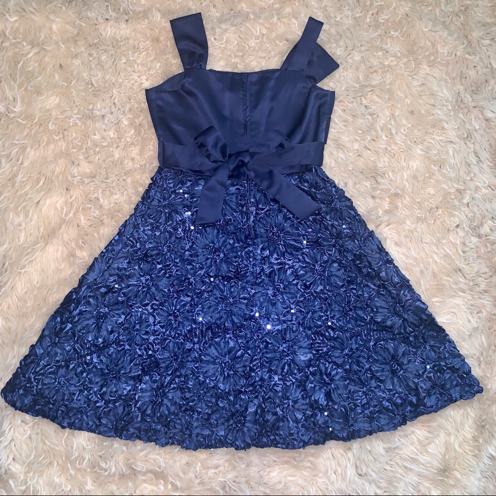 Girl’s Rare Editions Blue Formal Dress, L (12) - Picture 2 of 9